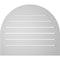 Ekena Millwork Round Top Surface Mount PVC Gable Vent: Functional, w/ 2"W x 1-1/2"P Brickmould Frame, 28"W x 24"H GVPRT28X2402SF - alternate 5